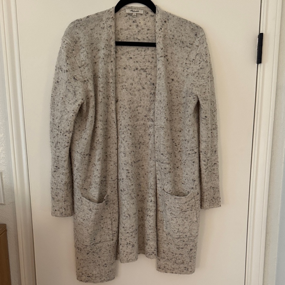 Madewell Speckled Gray Cardigan